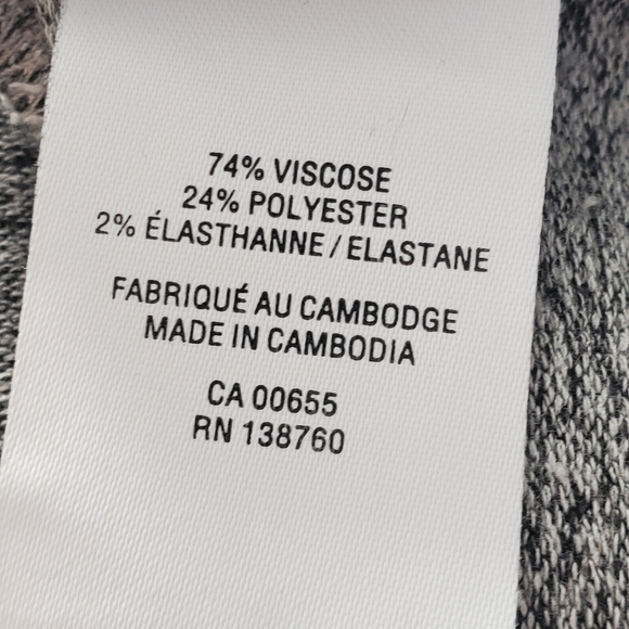 Reitmans Heather Gray Cold Shoulder Top Sz XL - Picture 6 of 8